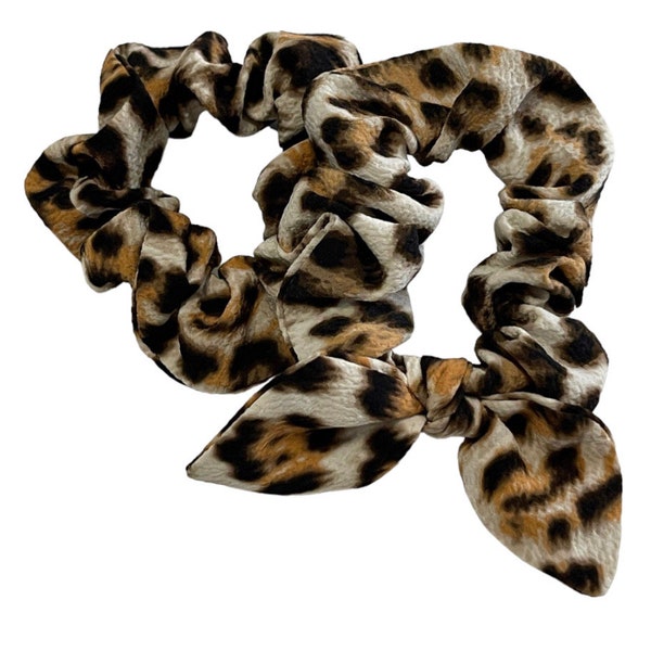 Cheetah Print Hair Scrunchies/Ponytail Hair Tie Accessories