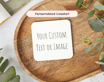 Personalized Coaster, Custom Wedding Coaster, Personalised Coaster, Coaster Set, Personalised Gift, Custom Coaster Set, Housewarming Gift,