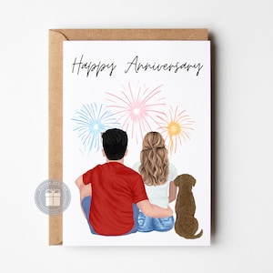 carte d'anniversaire personnalisée | Cadeau d'anniversaire personnalisé| Cadeau Saint-Valentin | Pour lui | pour elle | Cadeau d'anniversaire | de fiançailles | PC001