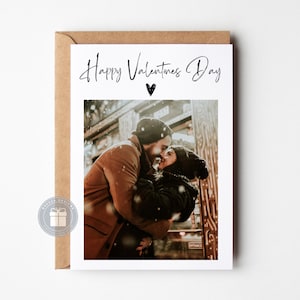 Custom Photo Card, Valentines Day Card, Card for Boyfriend, Personalized Gift, Personalized Anniversary Gift, Valentine Day Gift, PC006