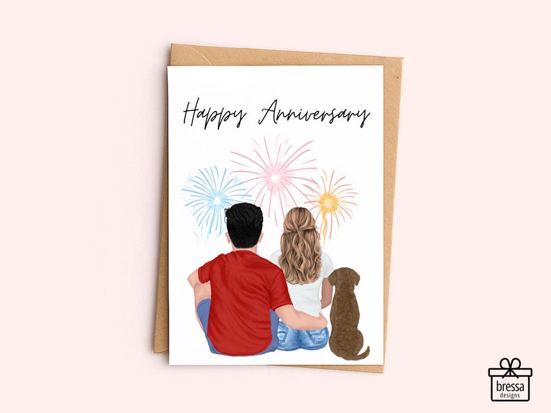 Personalized Anniversary Card | Custom Anniversary Gift| Valentines Gift | For Him | For Her | Anniversary Gift | Engagement Card | PC001 image 1