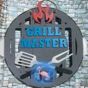 Summer Decor | Wall Decor | Yard Decor | Beach | Wooden Sign | Bbq | Barbecue | Summer | Men | Dad | Decoration | Fathers Day | Grill |