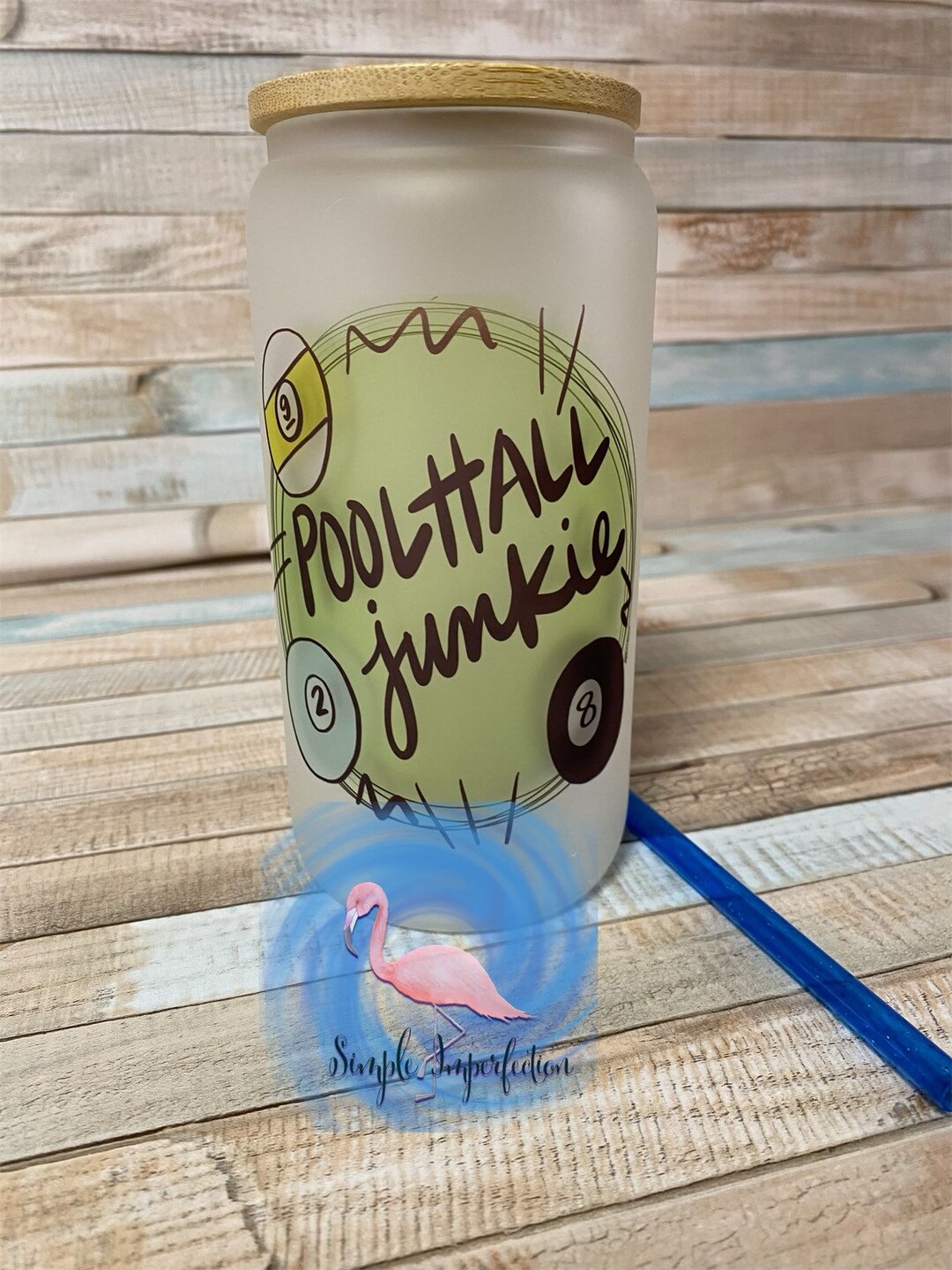 Toppa Ricamata JUMBO POOL HALL JUNKIE – Biliardo Per Giacca Biker