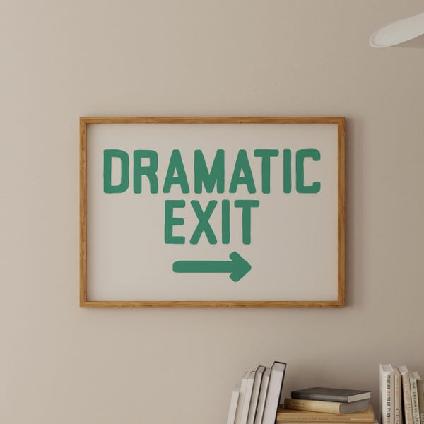 Impresión de arte de pared con salida dramática para pasillo / Póster de bienvenida para entrada y porche, decoración del hogar / Arte imprimible con descarga digital