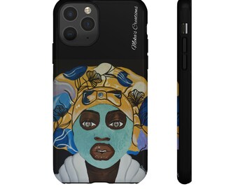 Gedurfd 'Wake Up'-kunsttelefoonhoesje | Beschermend ontwerp met twee lagen