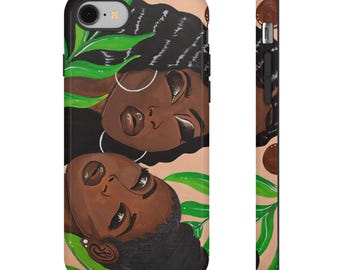 Sisters Keeper stoer telefoonhoesje voor gedurfde persoonlijkheid, cadeau voor vrienden, Valentijnsdag, unieke stijl, bloemdessin