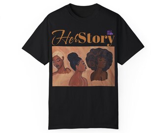 HerStory uniseks kledingstukgeverfd T-shirt