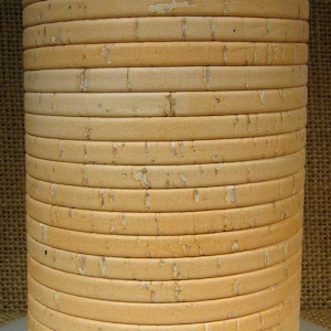 5mm Flat Portuguese Cork - Peach - L5F-C4 - Choose Your Length