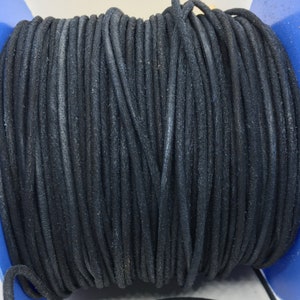 2mm Round Suede Cord - Navy Blue - 2MRS - Choose Your Length