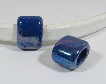 Regaliz 15mm Royal Blue Ceramic Beads - CR15-4