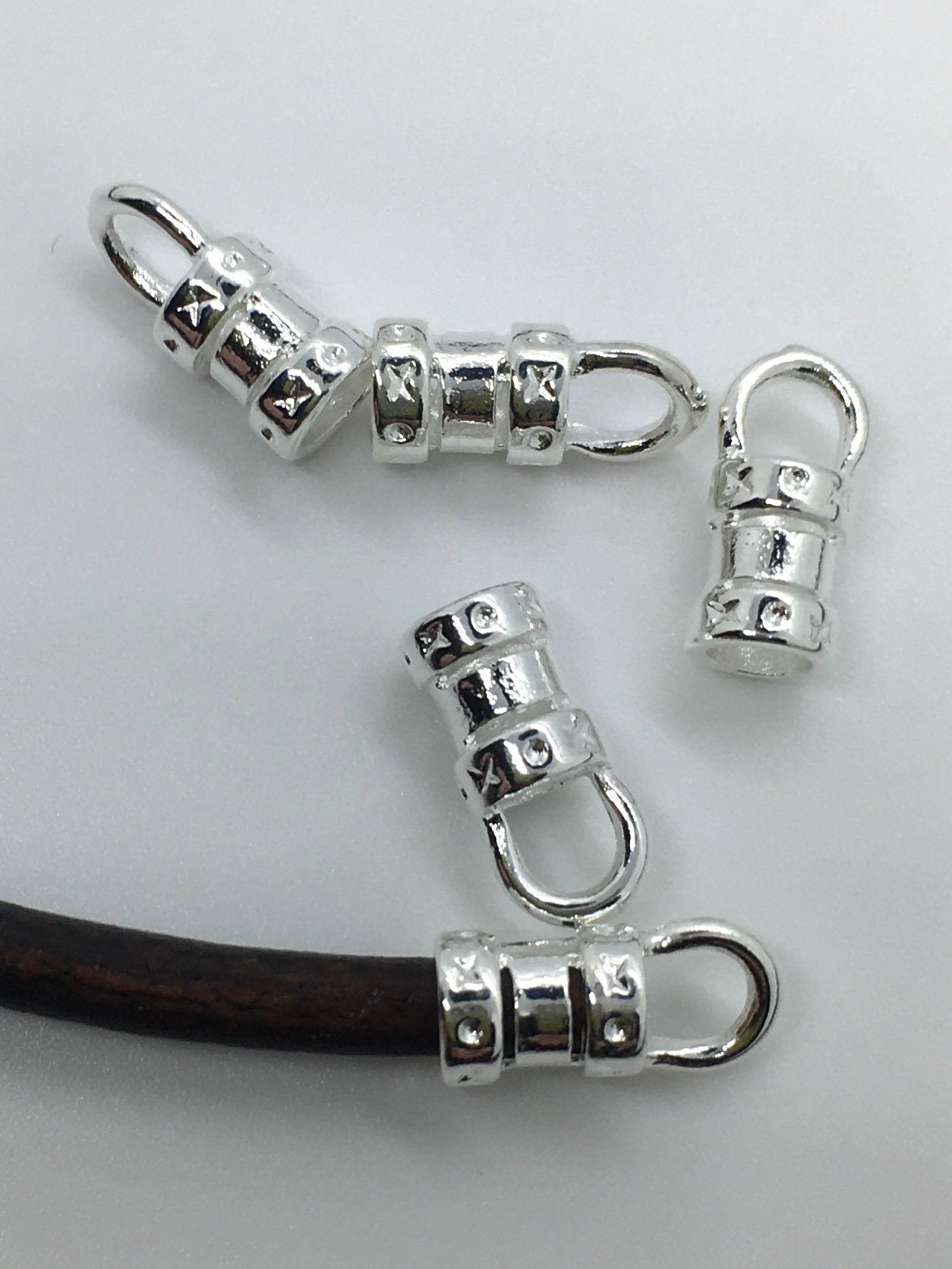 4mm Rhodium Crimp Bead Covers by Bead Landing™