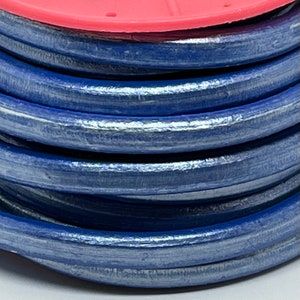Regaliz Licorice Leather - Metallic Turquoise - RM1 - Choose Your Length