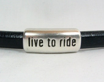 Live to Ride Spacers for Regaliz Leather - Antique Silver - SP98 - Choose Your Quantity