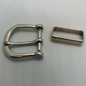 30 mm gespenset - klinknagels niet inbegrepen - antiek zilver