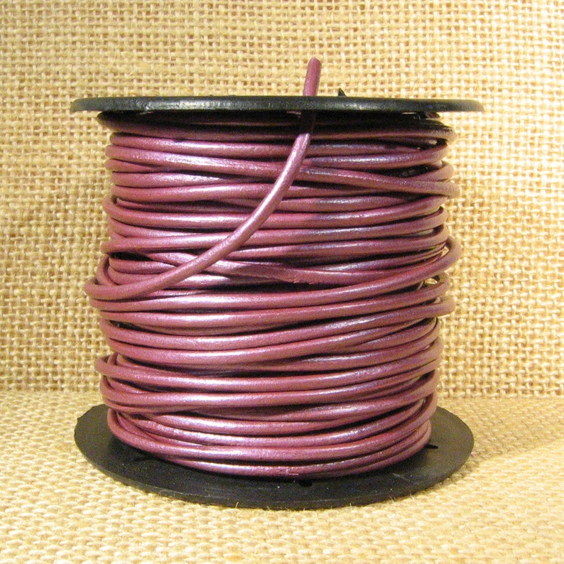 Fruit Punch 2mm Round European Leather L2-061