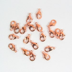 9mm x 5mm Lobster Clasp - Copper - Choose Your Quantity