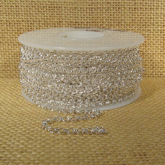 3.0mm Rolo Chain - Silver Plated - CH49 - Choose Your Length