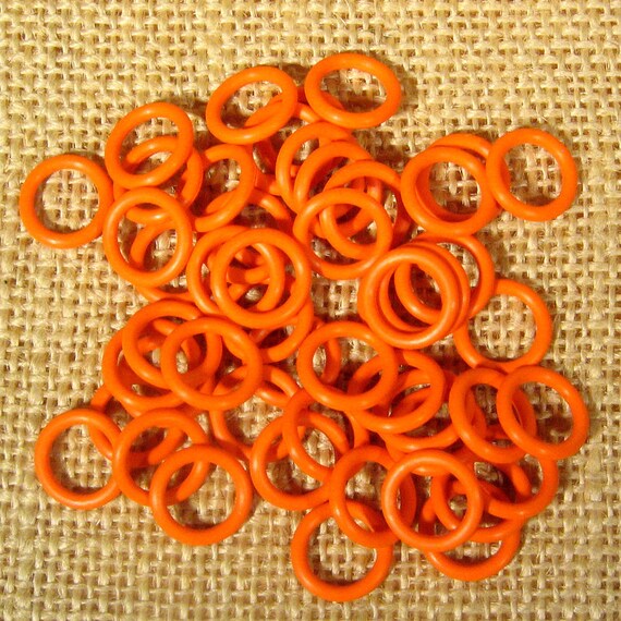 12mm Bright Orange Rubber O Rings