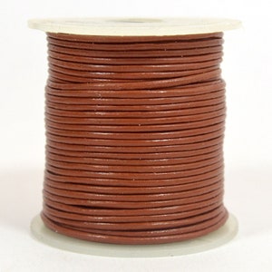 1mm Round Indian Leather - Toffee - L1 - 150