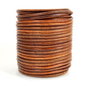 3mm Indian Leather - Tan Natural - 3MR- 103 - Choose Your Length