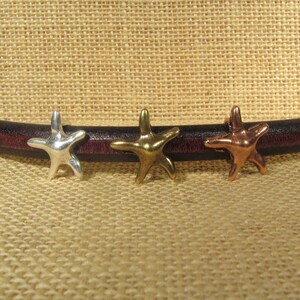 Regaliz Starfish Spacers in  Antique Silver - CH13