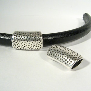 Regaliz Hammered Dots Spacer - Antique Silver - SP42 - Choose Your Quantity