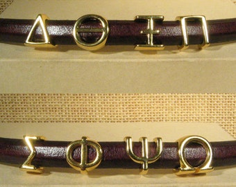 Regaliz Greek Letters of the Alphabet - Gold Plated