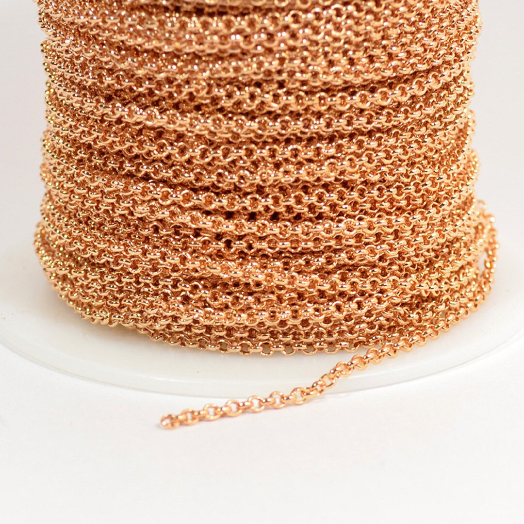 2mm Rolo Chain - Rose Gold - CH48 - Choose Your Length - Etsy