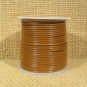 1mm Round Indian Leather - Caramel - L1 - 149