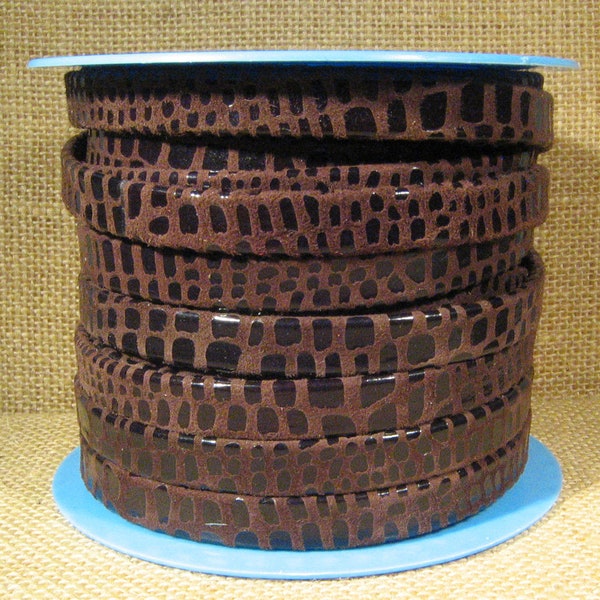 10mm Regaliz Cancun Leather - Brown - C10 - Choose Your Length