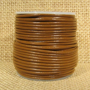1.5mm Round Indian Leather -  Caramel - L1.5-149