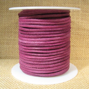 3mm Round Suede Cord - Violet - 3MRS-20 - Choose Your Length