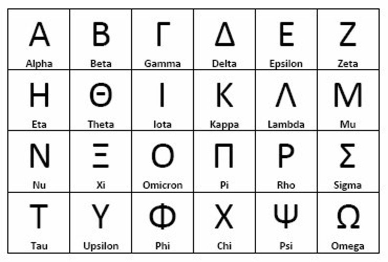 Греческая буква эпсилон изображение
