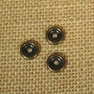 TierraCast 10mm Disks for Flat Leather - Antique Brass - Choose Your Quantity