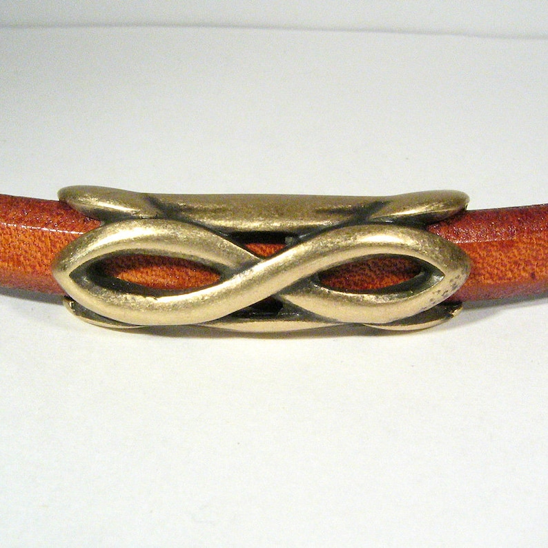 Choose Your Quantity Antique Brass Regaliz Large Infinity Spacers