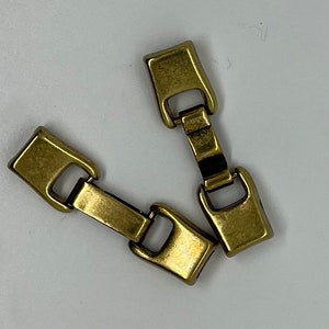 Snap Clasps for 5mm Flat Leather - Antique Brass - 5MF-CL1197 - Choose Your Quantity