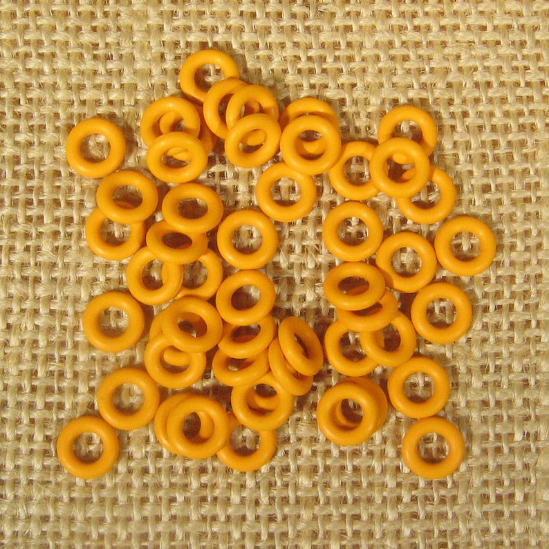 7.25mm Bright Orange Rubber Orings Etsy