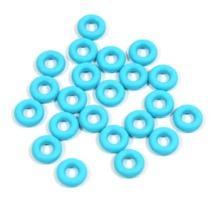 5mm Turquoise Rubber O-Rings