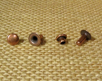 TierraCast 6mm x 7mm Large Rivets - Antique Copper - Choose Your Quantity