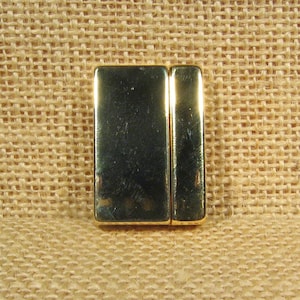 30mm Smooth Clasps for 30mm Flat Leather - Gold Plated