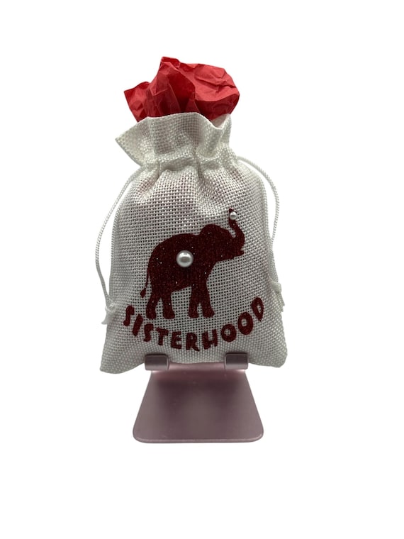 Delta Sigma Theta gift bag (white) ”Sisterhood”