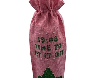 Set It Off Wine / Gift Bag (pink)