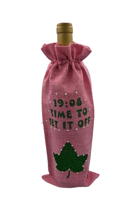 AKA Set It Off Wine / Gift Bag (pink)