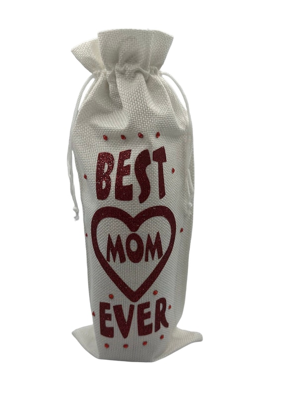 Mother's Day Gift, Gift Bag, Gift for Mom, Gift for Mother (White with RED)