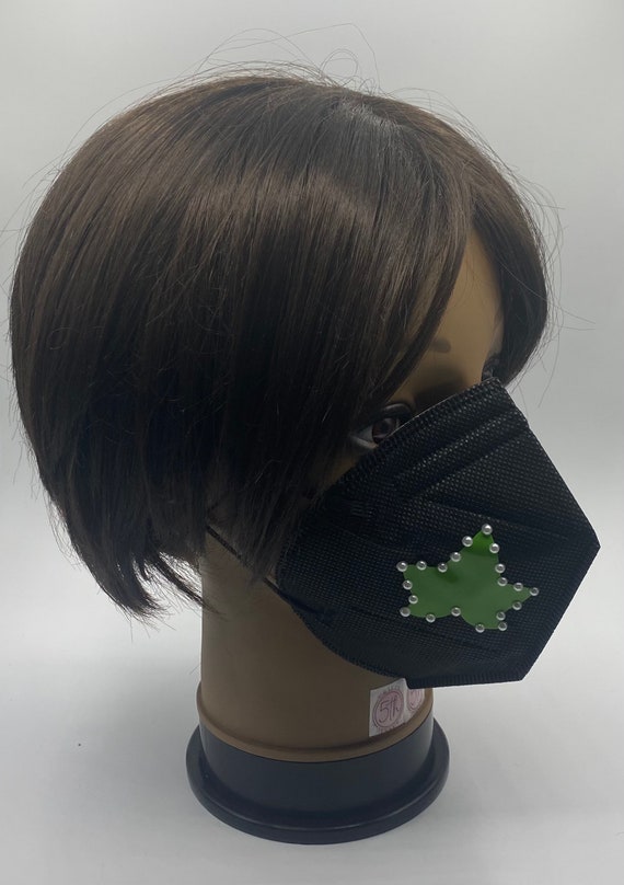 AKA ivy mask with 20 Pearls (black)
