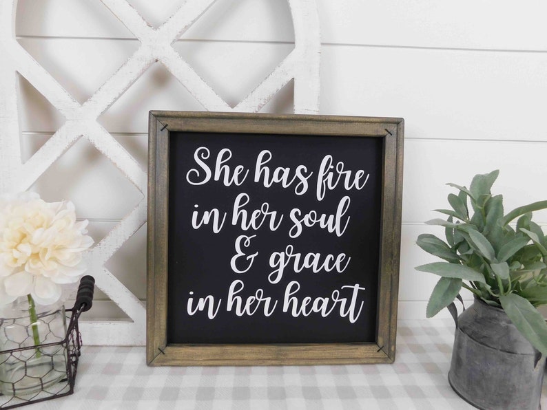 Download Square Wall Sign Frame Reverse Canvas Rustic Farmhouse | Etsy