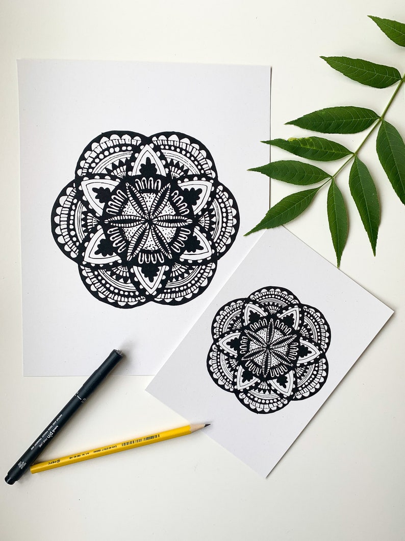 Circle Mandala Art Print Unframed High Quality 100% - Etsy