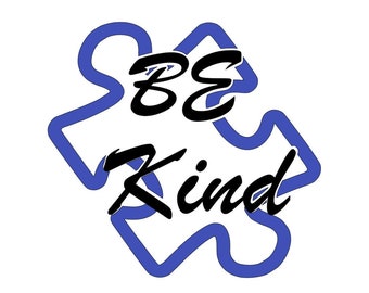 Be Kind Autism Awareness SVG PNG JPEG
