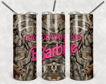 Camo Backwoods Barbie 20oz Tumbler Design (Digital Files)