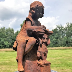 Scultura classica - &quot;Reading girl&quot; - Scultura da giardino